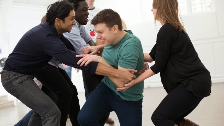 RADA Business delegates take part in a training exercise
