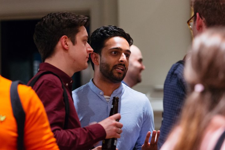 Networking at a RADA Business event