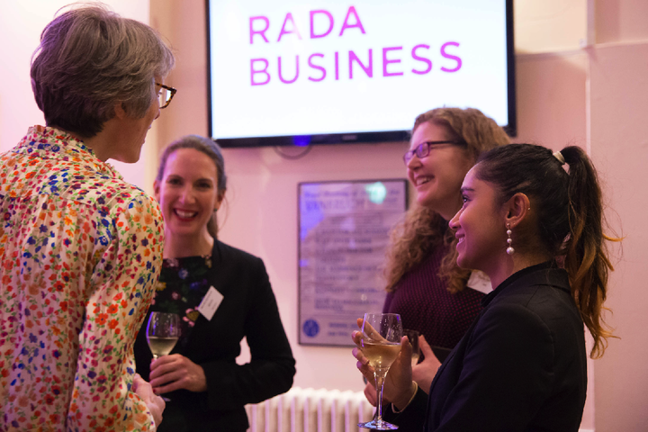 Participants enjoy a drink at a RADA Business Women's Network event