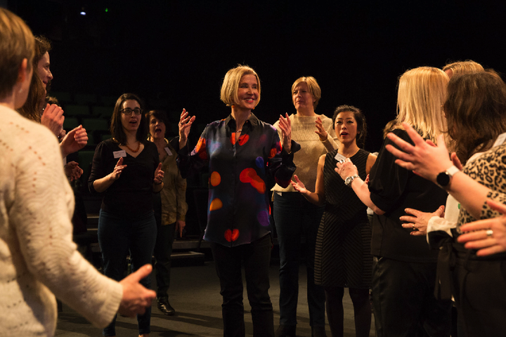 RADA Business tutor Sheelagh McNamara with Women's Network members