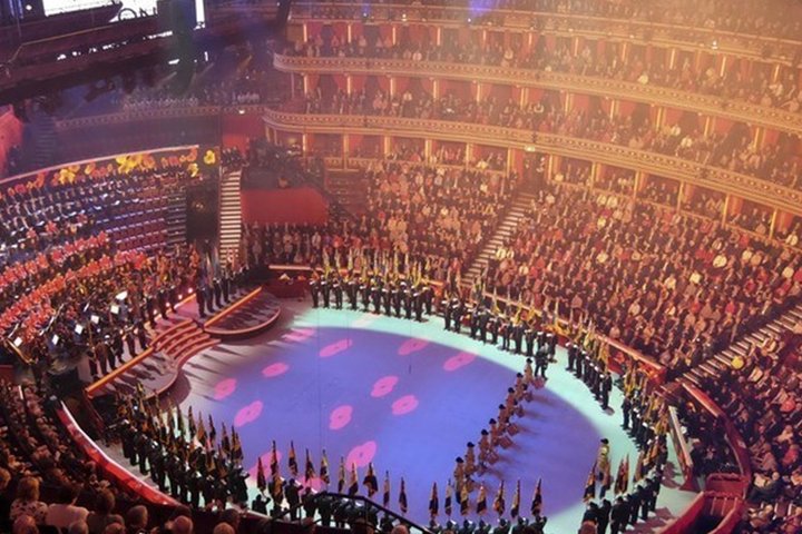 Birds Eye View of the Royal Albert Hall.